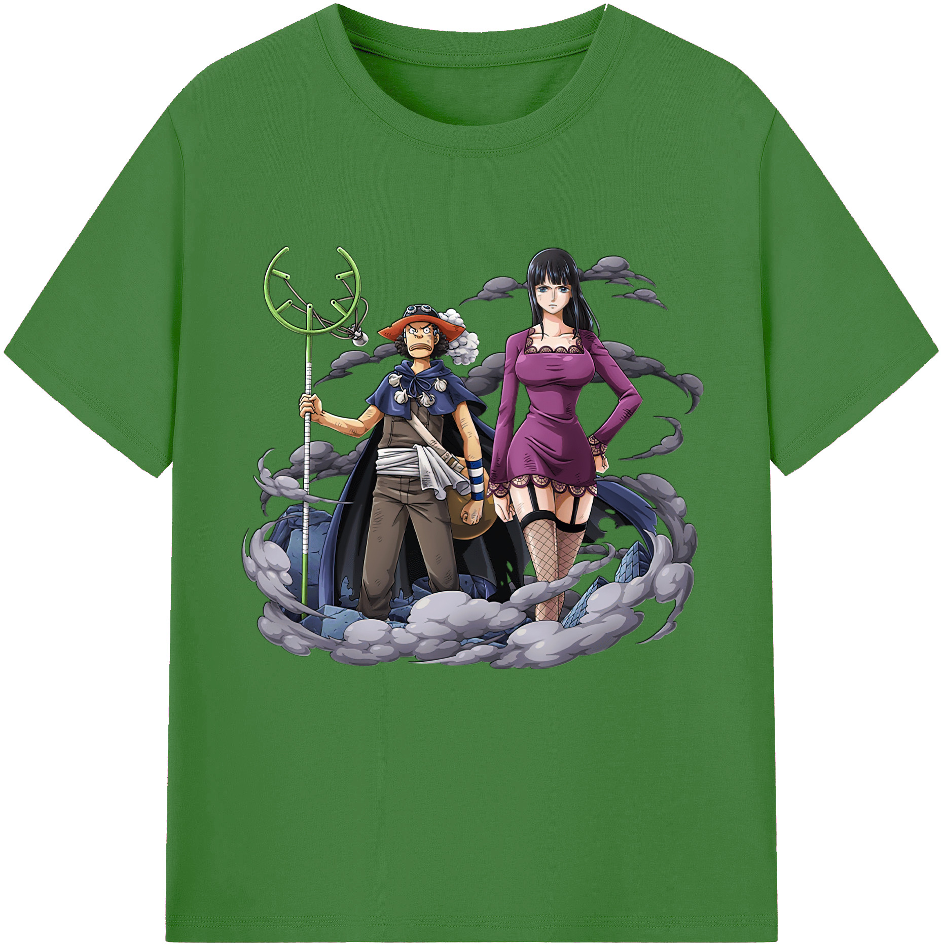 ワンピース ニコ・ロビン ONE PIECE Nico Robin レディースカジュアルプリントTシャツ（綿100％）
